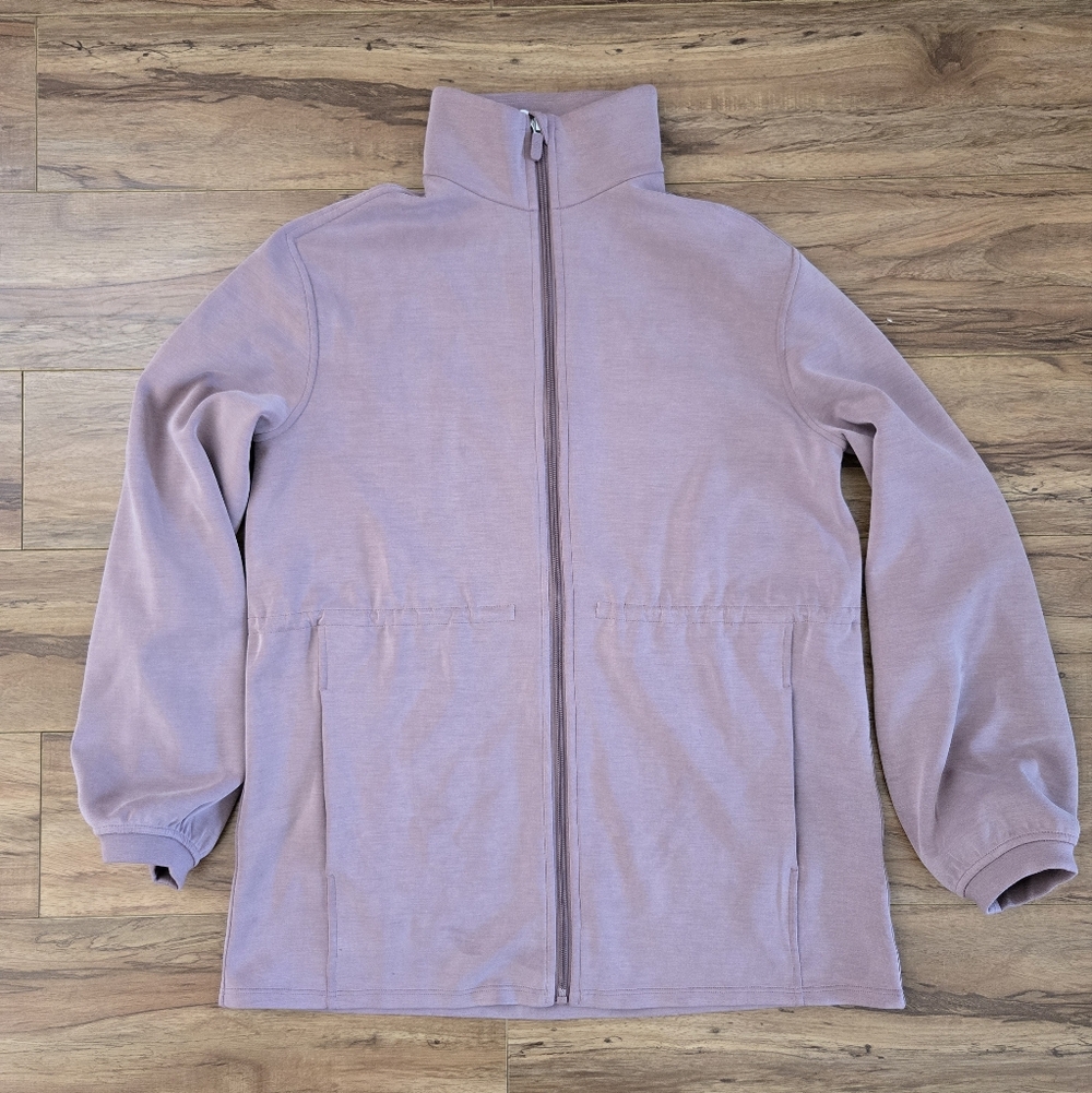 Lululemon Softstreme Cinch-Waist Full-Zip Jacket in size Small, Twilight Rose